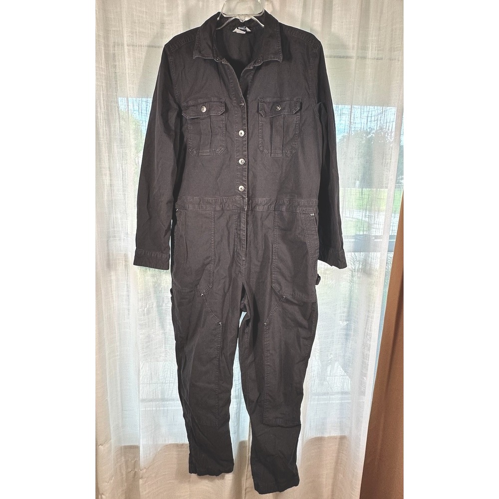 Duluth Trading Fire Hose Coveralls Women XL Utility Workwear Ripstop Double Knee
